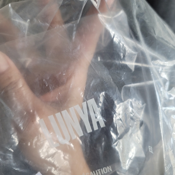 Lunya, Cozy Cotton Silk Relaxed Pant Wide Leg,Gray, Size Medium - Picture 14 of 14